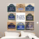 Bonding Paris Street Plates Wall Decal