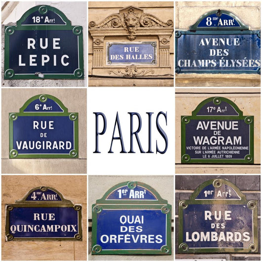 Bonding Paris Street Plates Wall Decal