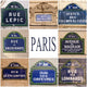 Bonding Paris Street Plates Wall Decal