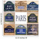 Bonding Paris Street Plates Wall Decal