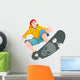 Illustration Teenager Playing Skateboard Wall Decal