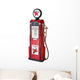 Antique Gas Pump with Wall Decal