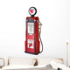 Antique Gas Pump with Wall Decal