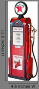Antique Gas Pump with Wall Decal