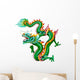 Green Dragon White with Wall Decal