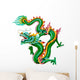 Green Dragon White with Wall Decal