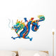 Blue Chinese Dragon Wall Decal