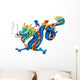 Blue Chinese Dragon Wall Decal