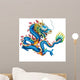 Blue Dragon White with Wall Decal