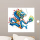 Blue Dragon White with Wall Decal