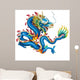 Blue Dragon White with Wall Decal