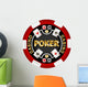 Poker Chip Wall Decal
