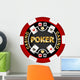 Poker Chip Wall Decal