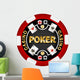 Poker Chip Wall Decal