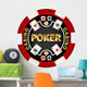 Poker Chip Wall Decal