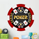 Poker Chip Wall Decal