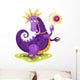 Royal Purple Dragon Wall Decal