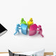 People Shift Diagram 3D Wall Decal