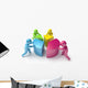 People Shift Diagram 3D Wall Decal