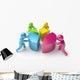 People Shift Diagram 3D Wall Decal