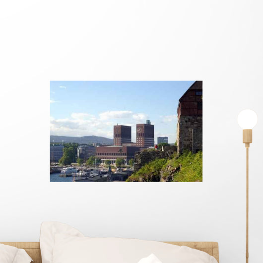 Oslo City Hall Seen Wall Decal
