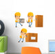 Funny Cartoon Builder Wall Stickers Wall Decal