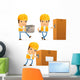 Funny Cartoon Builder Wall Stickers Wall Decal