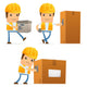 Funny Cartoon Builder Wall Stickers Wall Decal