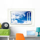 Cloudy Window Wall Decal
