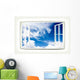Cloudy Window Wall Decal