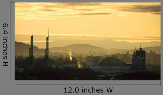 Dawn Light Portland Skyline Wall Decal