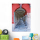 Aged Archway Old Houses Wall Decal