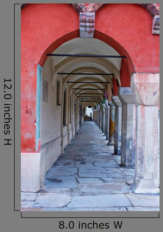 Aged Archway Old Houses Wall Decal