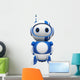 3D Cute Blue Robot Wall Decal