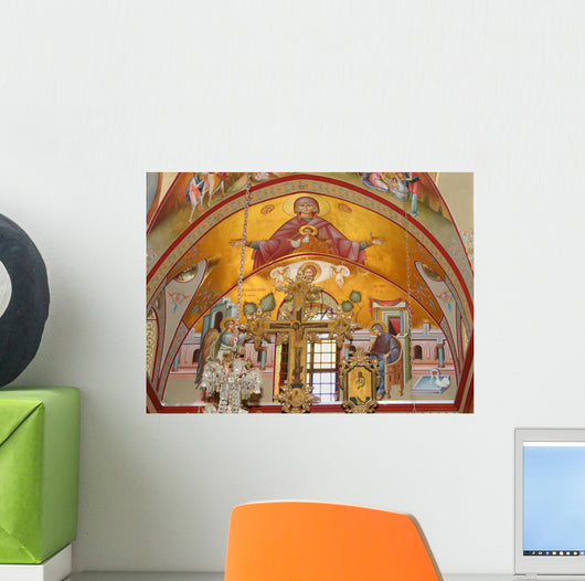 Orthodox Fresco Virgin Mary Wall Decal