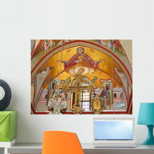 Orthodox Fresco Virgin Mary Wall Decal