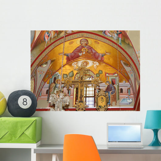 Orthodox Fresco Virgin Mary Wall Decal