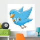 Cartoon Blue Birds Wall Decal