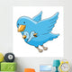 Cartoon Blue Birds Wall Decal