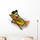 Grenouille En Vacances Wall Decal