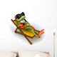 Grenouille En Vacances Wall Decal