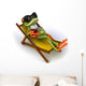 Grenouille En Vacances Wall Decal