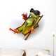Frog Vacation Wall Decal