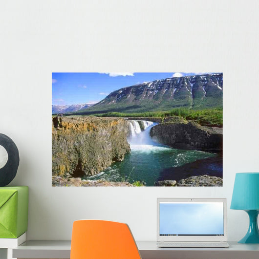 Distant Waterfall Wall Decal
