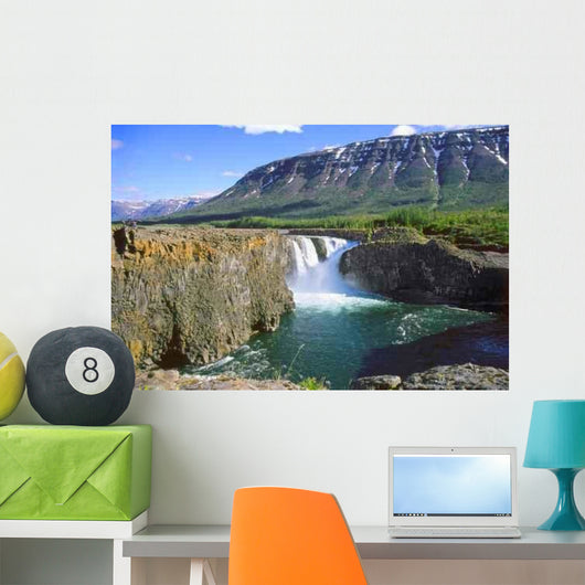 Distant Waterfall Wall Decal