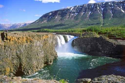 Distant Waterfall Wall Decal