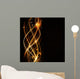 Abstract Wavy Pattern with Wall Decal