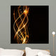 Abstract Wavy Pattern with Wall Decal