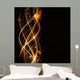 Abstract Wavy Pattern with Wall Decal