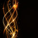 Abstract Wavy Pattern with Wall Decal